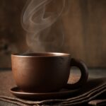 Kop dampende koffie