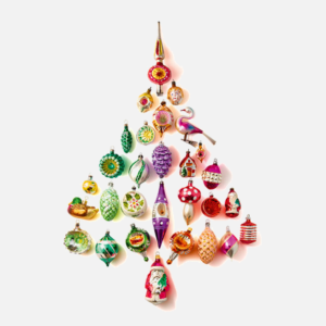 Tiny Trees – Duurzame kerstballen Boom op stof